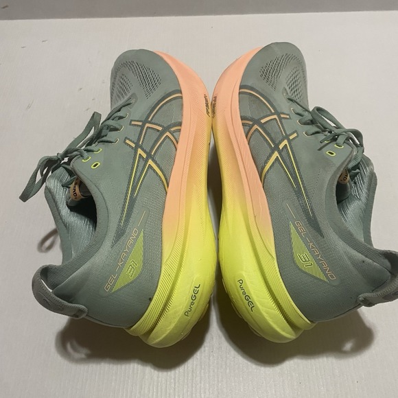 Asics Gel-Kayano 30 & 31 Mens 14 Orange Green Athletic Running Shoes Sneakers main image 9